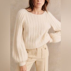 Sezane Aretha Jumper in vanilla size XS